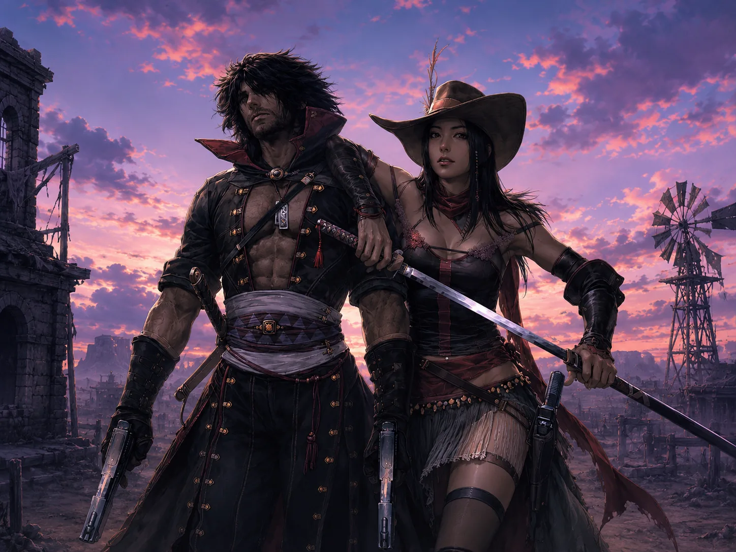 Dos combatientes de GunZ Army